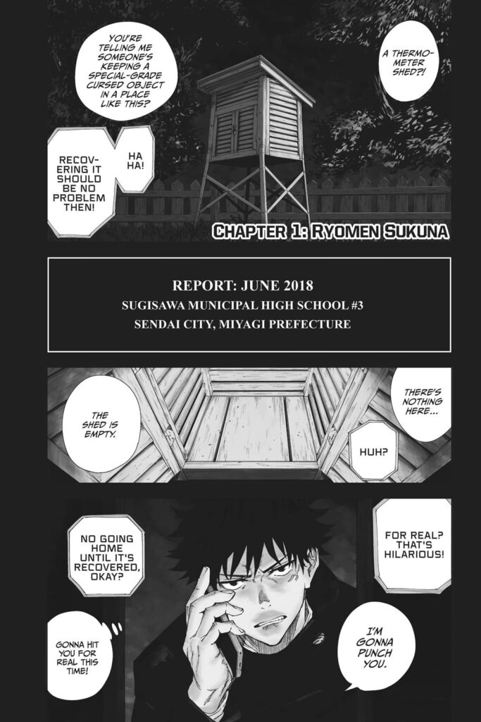 Read jujutsu kaisen manga Chapter 1
