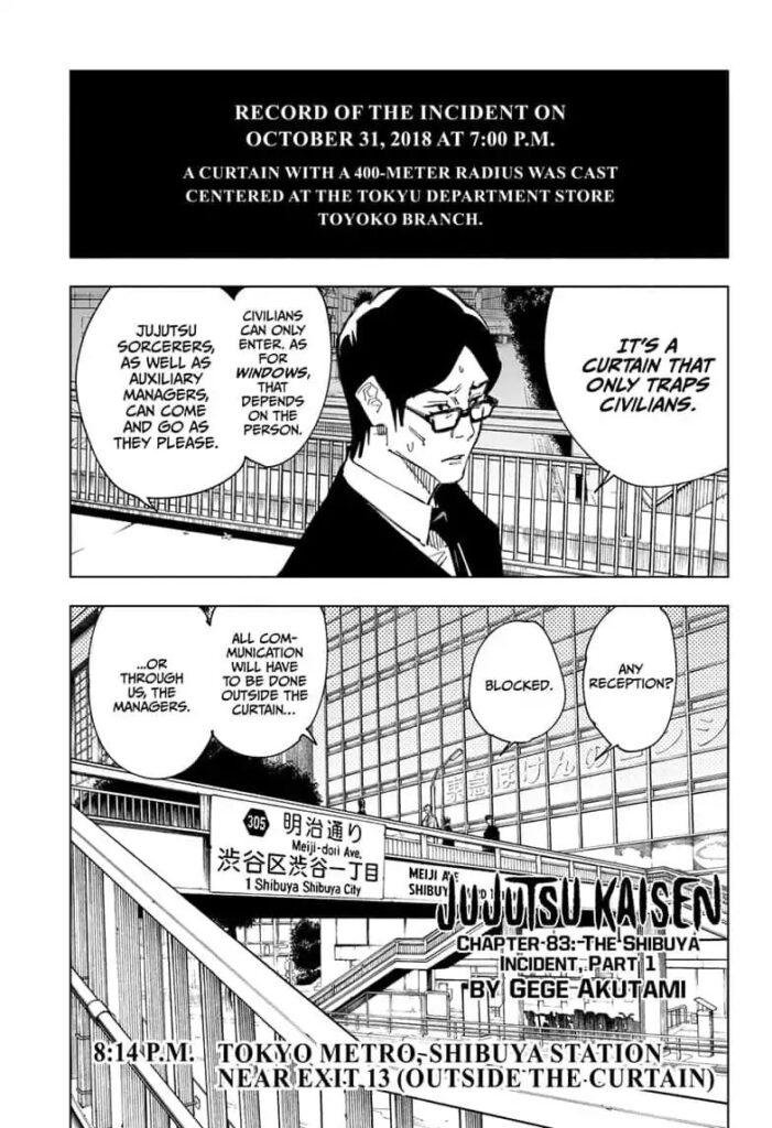 JuJutsu Kaisen Manga Chapter 83
