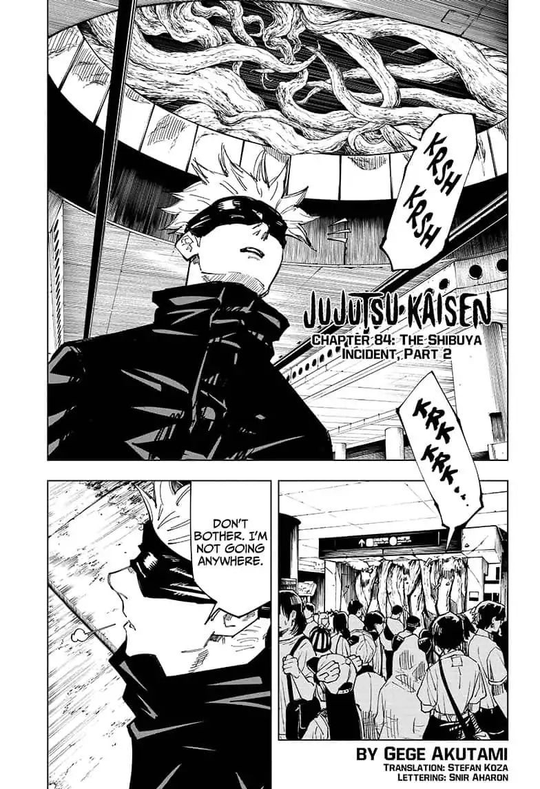 JuJutsu Kaisen Manga Chapter 84