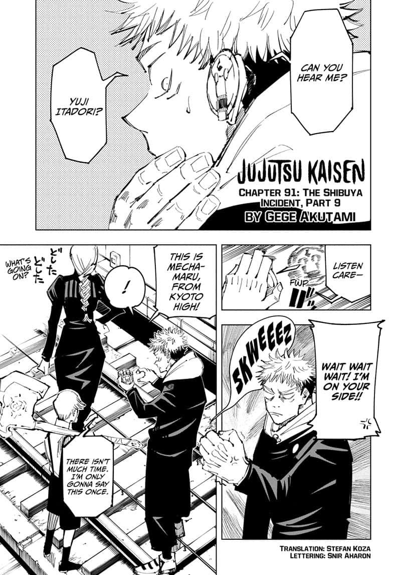 JuJutsu Kaisen Manga Chapter 91