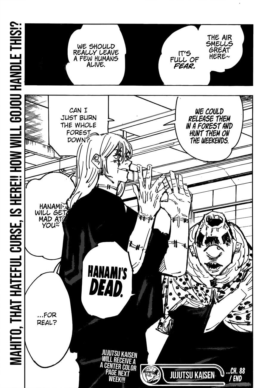 JuJutsu Kaisen Manga Chapter 88