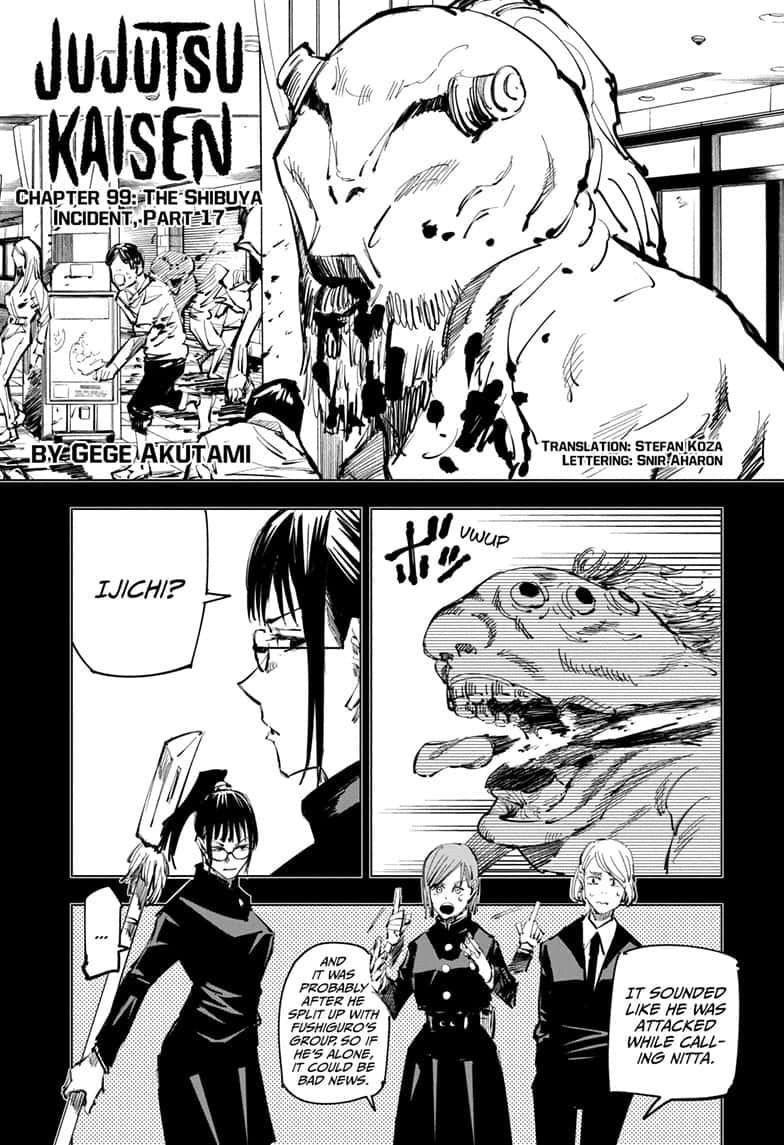 JuJutsu Kaisen Manga Chapter 99