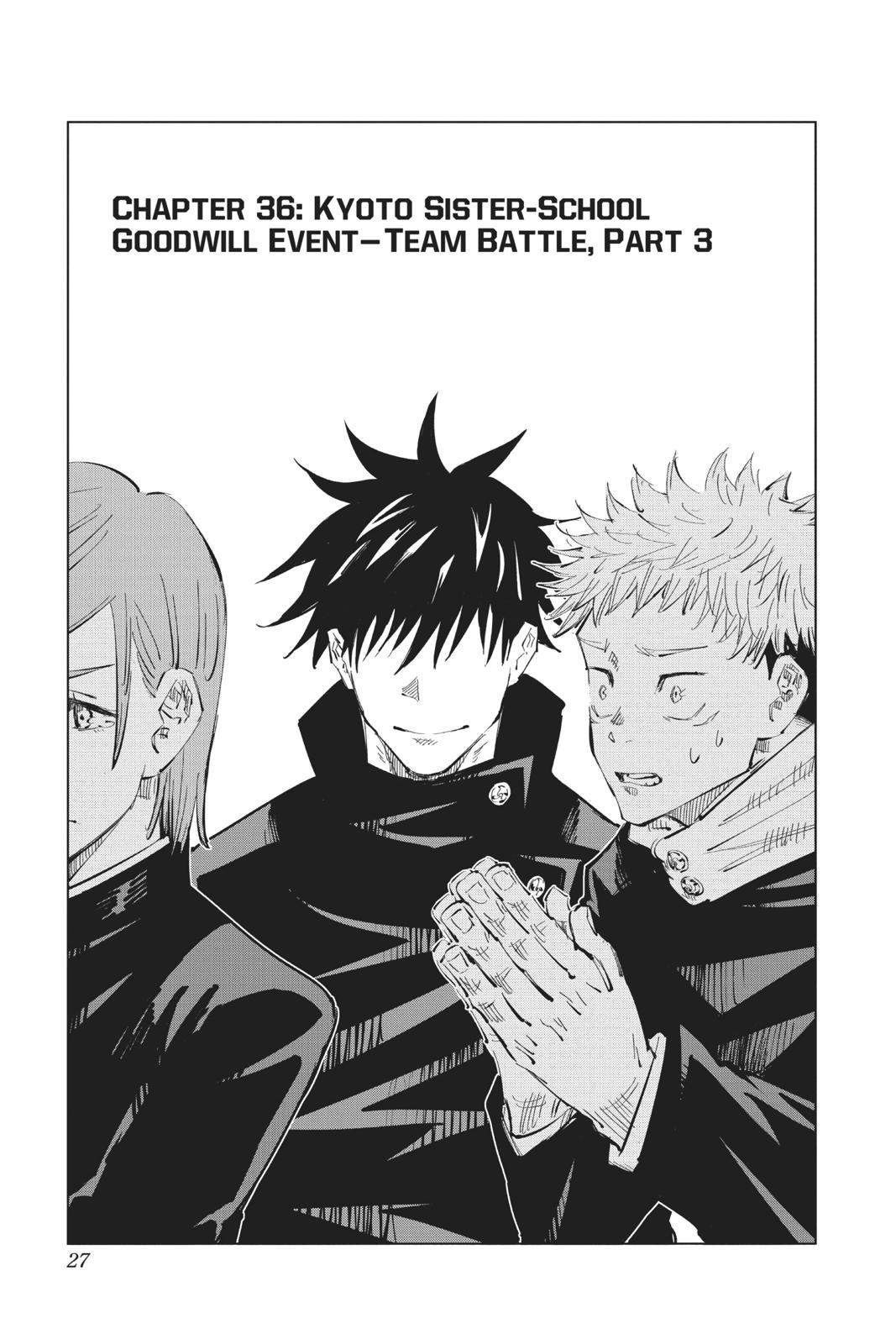 JuJutsu Kaisen Manga Chapter 36