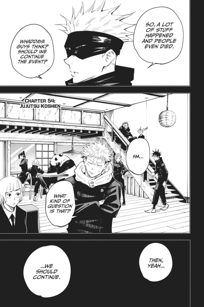 JuJutsu Kaisen Manga Chapter 54