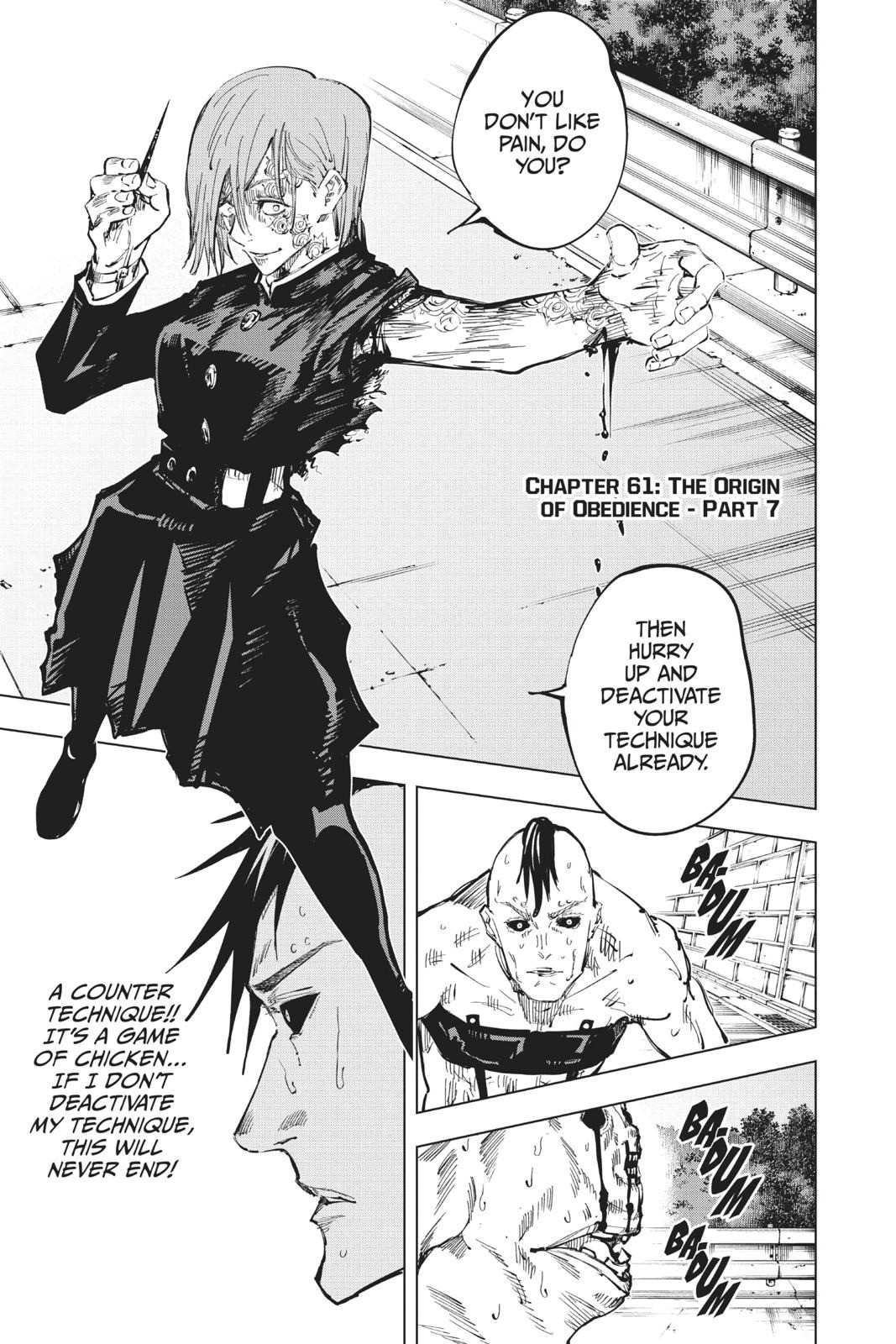 JuJutsu Kaisen Manga Chapter 61