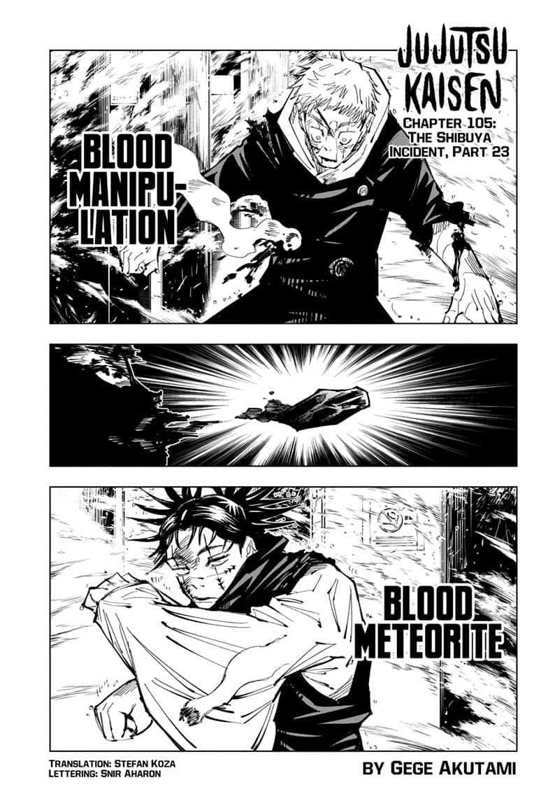 JuJutsu Kaisen Manga Chapter 105