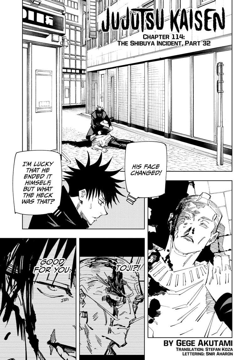 JuJutsu Kaisen Manga Chapter 114