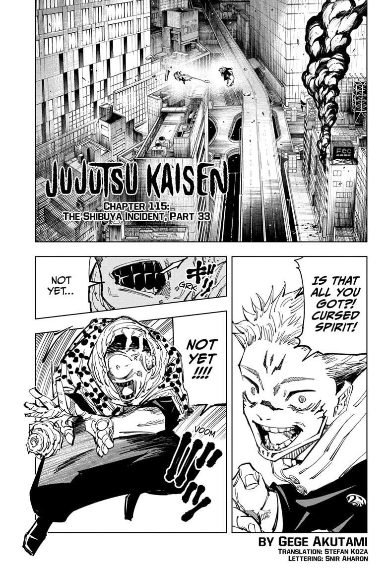 JuJutsu Kaisen Manga Chapter 115