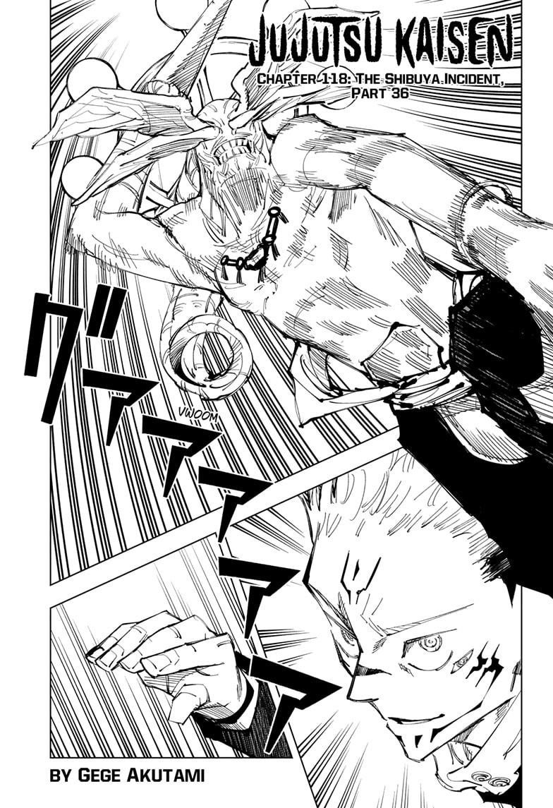 JuJutsu Kaisen Manga Chapter 118