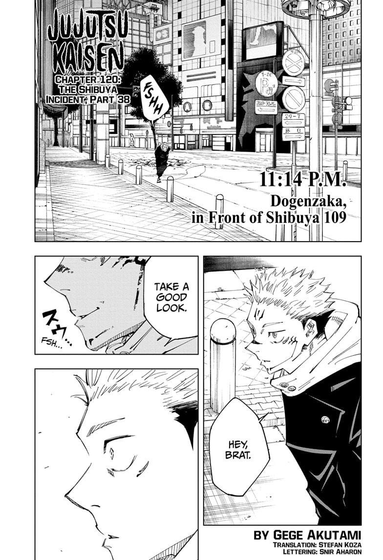 JuJutsu Kaisen Manga Chapter 120