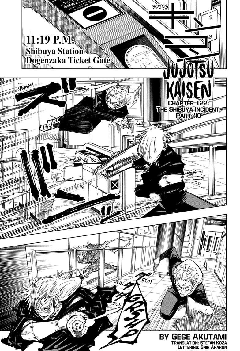 JuJutsu Kaisen Manga Chapter 122