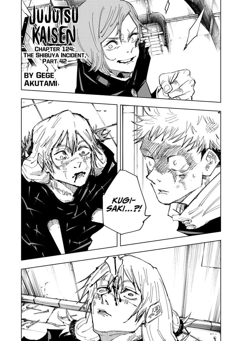 JuJutsu Kaisen Manga Chapter 124