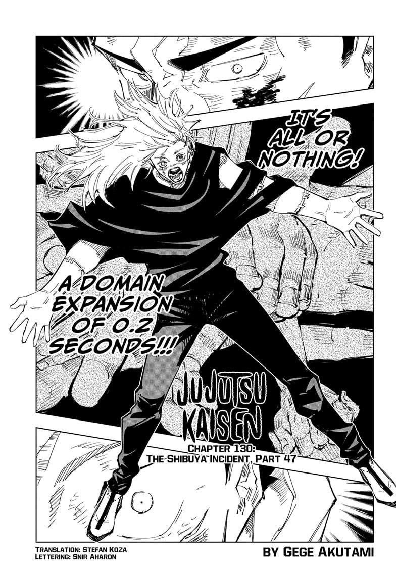 JuJutsu Kaisen Manga Chapter 130