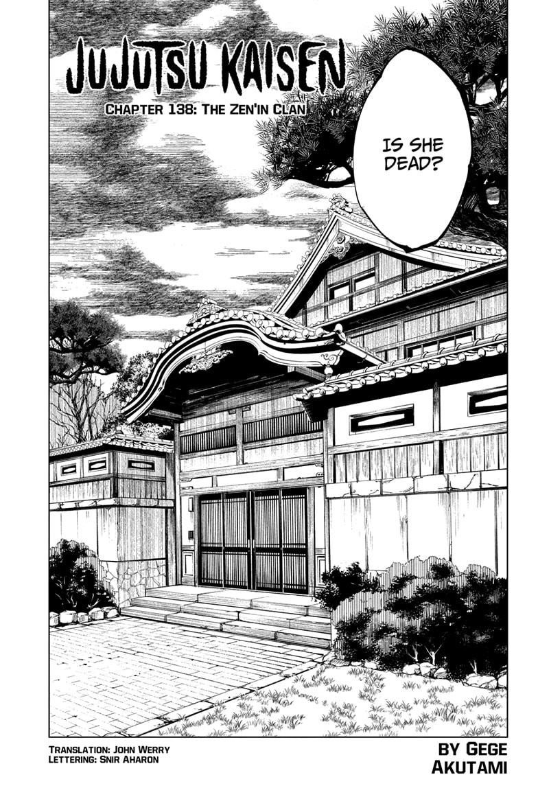 JuJutsu Kaisen Manga Chapter 138