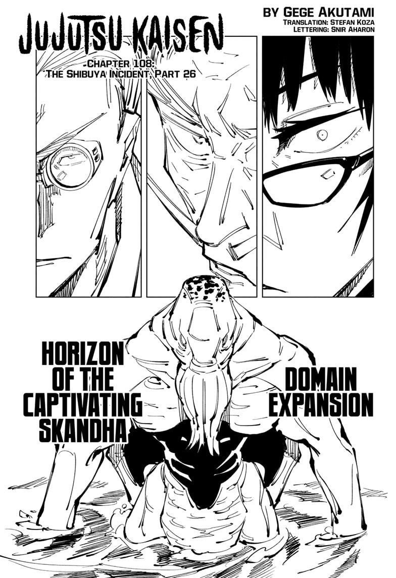 JuJutsu Kaisen Manga Chapter 108
