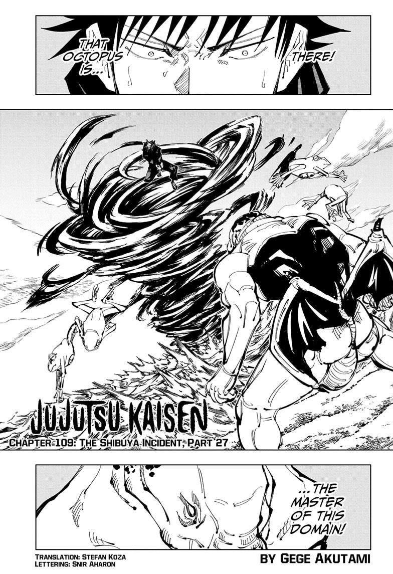JuJutsu Kaisen Manga Chapter 109