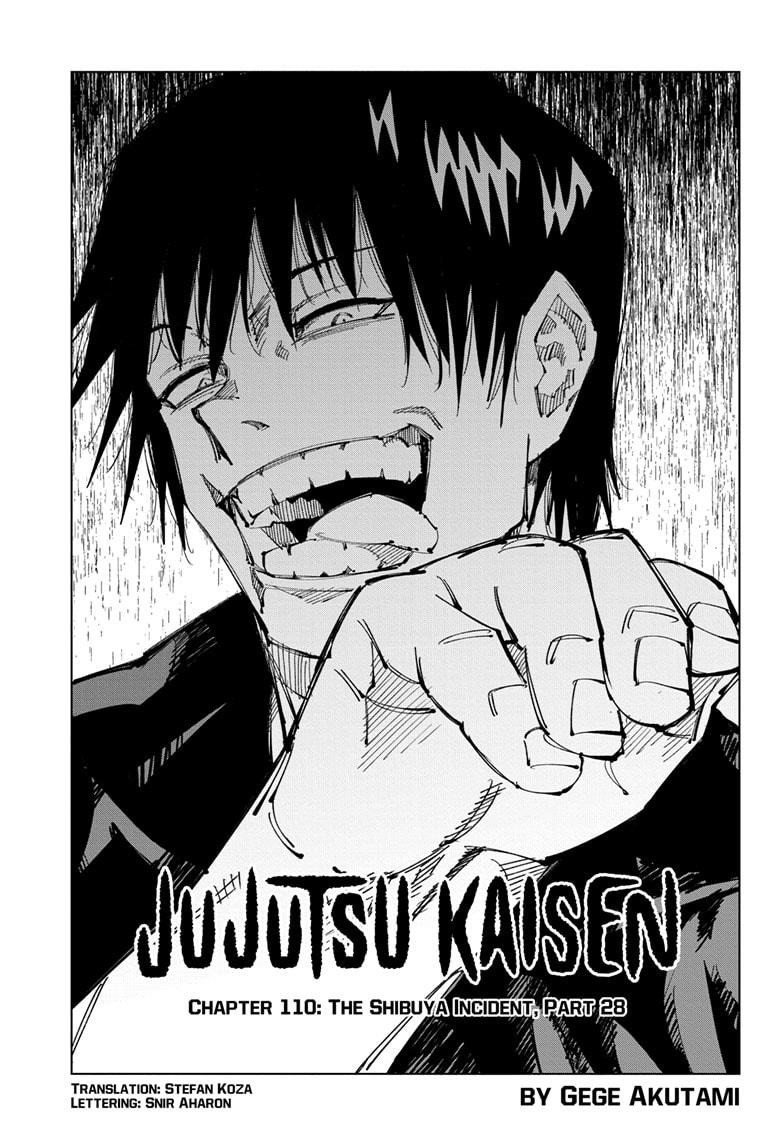 JuJutsu Kaisen Manga Chapter 110
