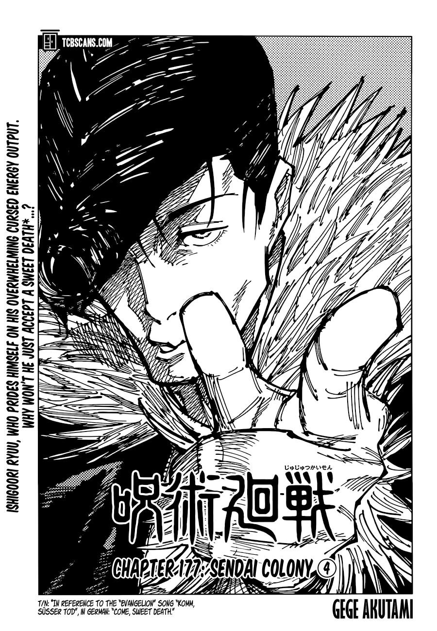 JuJutsu Kaisen Manga Chapter 177