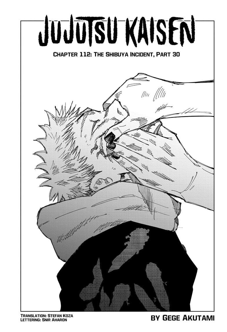 JuJutsu Kaisen Manga Chapter 112