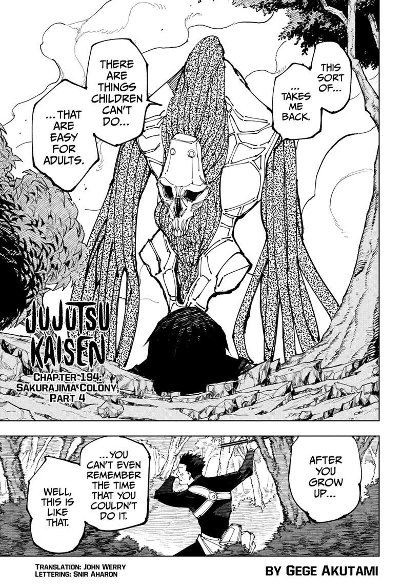 JuJutsu Kaisen Manga Chapter 194