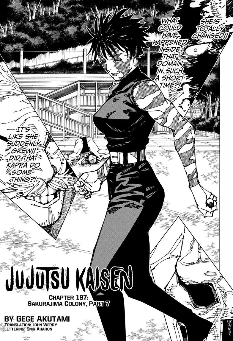 JuJutsu Kaisen Manga Chapter 197