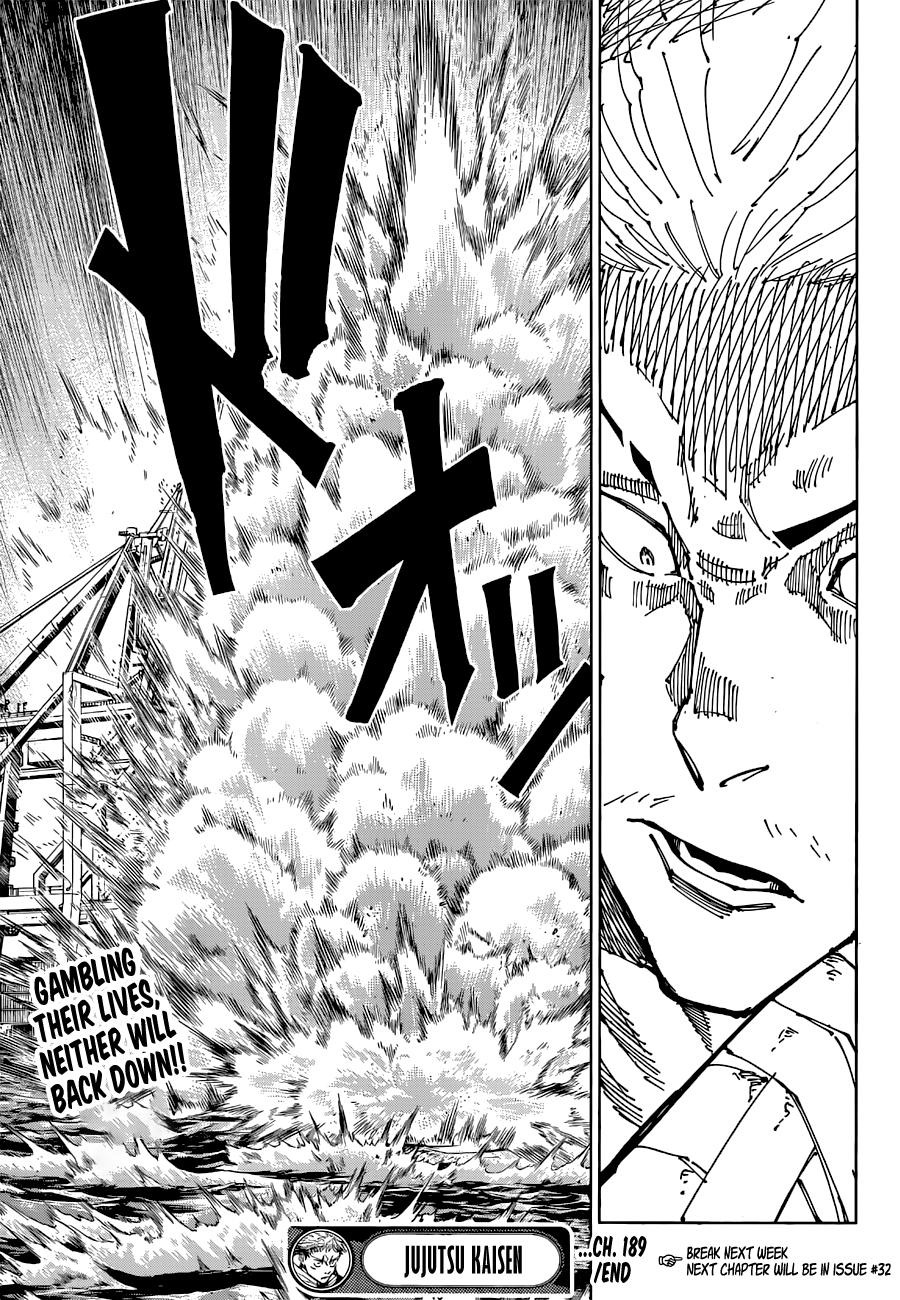 JuJutsu Kaisen Manga Chapter 189