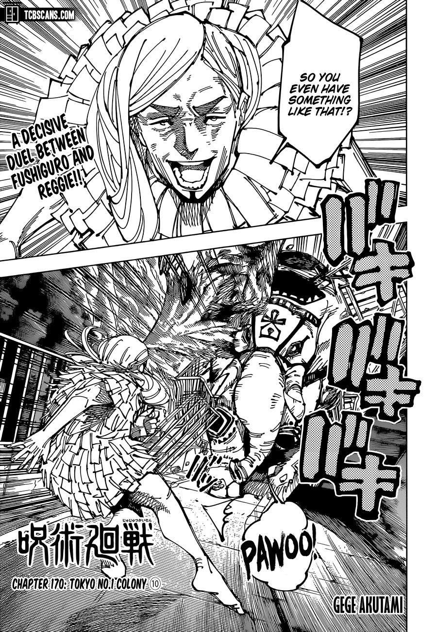 JuJutsu Kaisen Manga Chapter 170