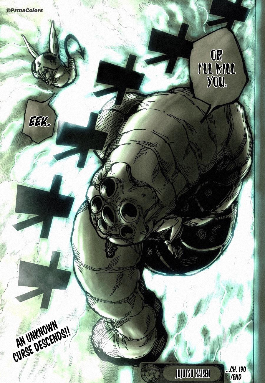 JuJutsu Kaisen Manga Chapter 190