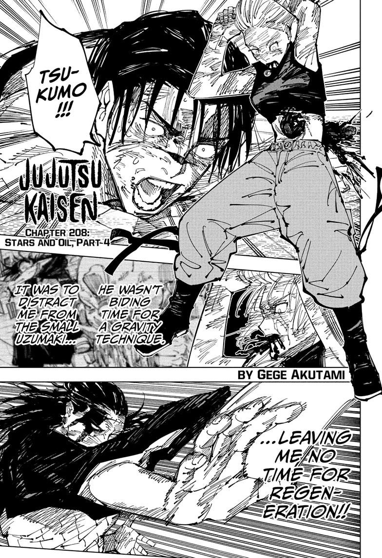 JuJutsu Kaisen Manga Chapter 208