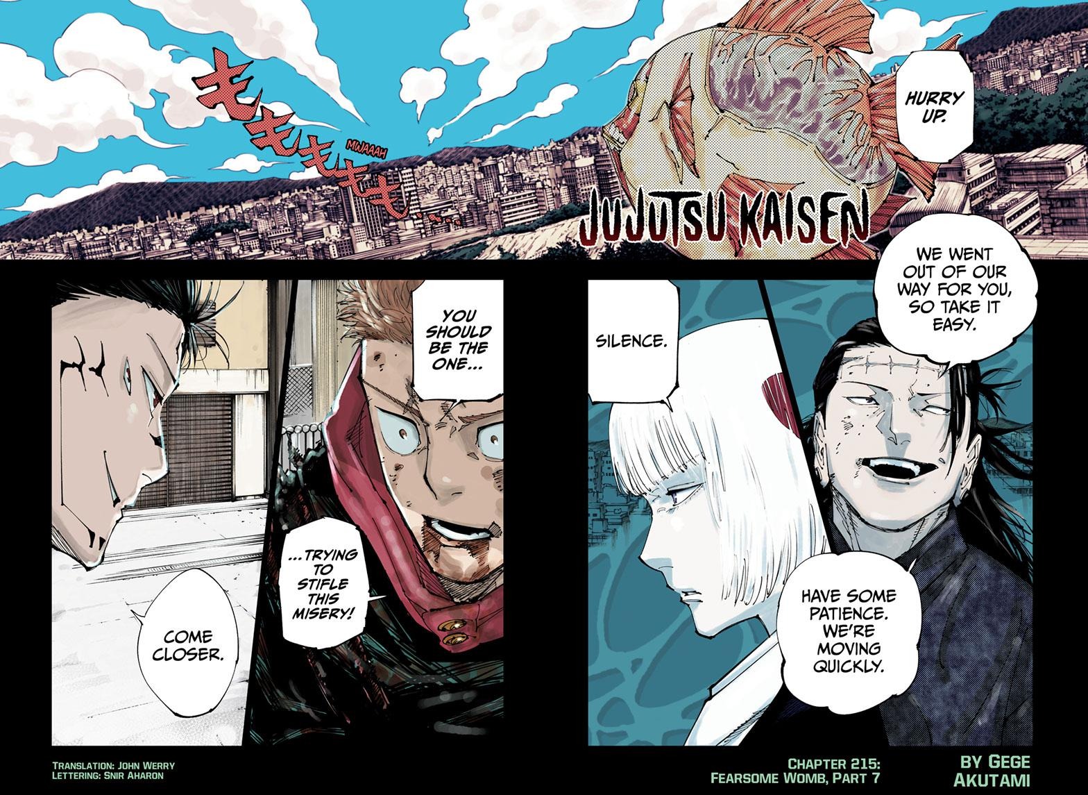 JuJutsu Kaisen Manga Chapter 215