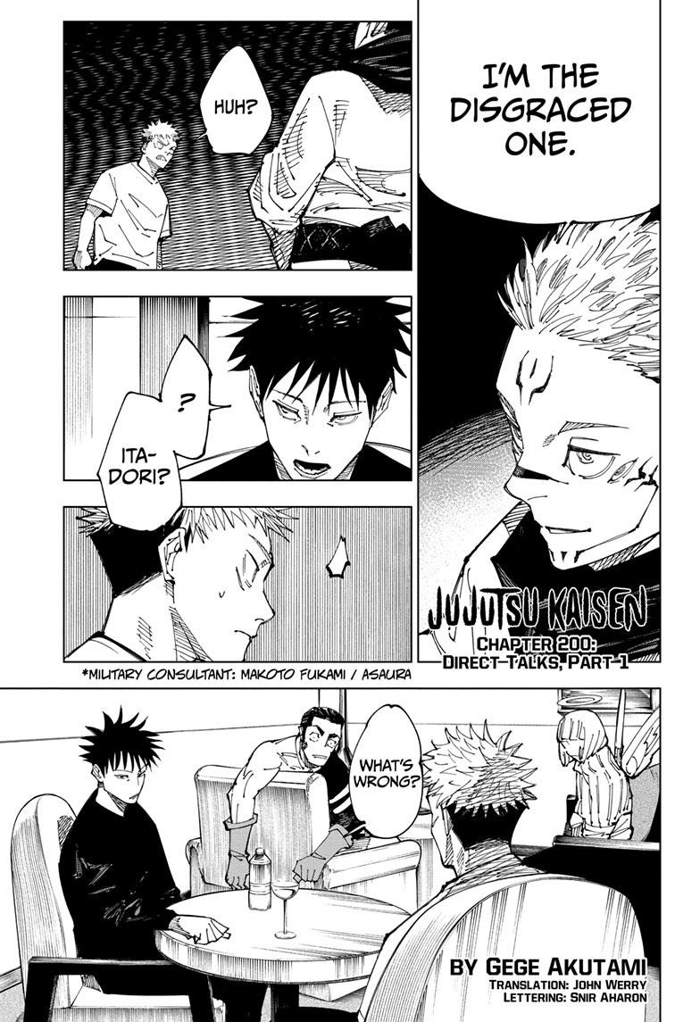 JuJutsu Kaisen Manga Chapter 200