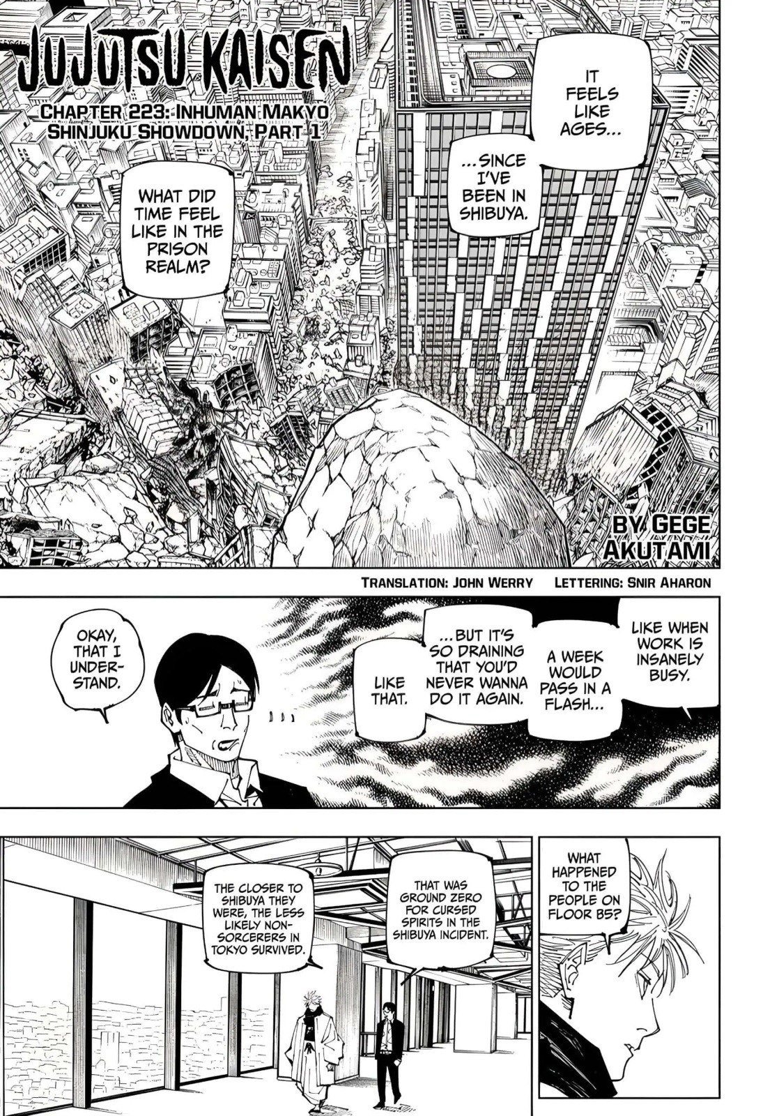 JuJutsu Kaisen Manga Chapter 223
