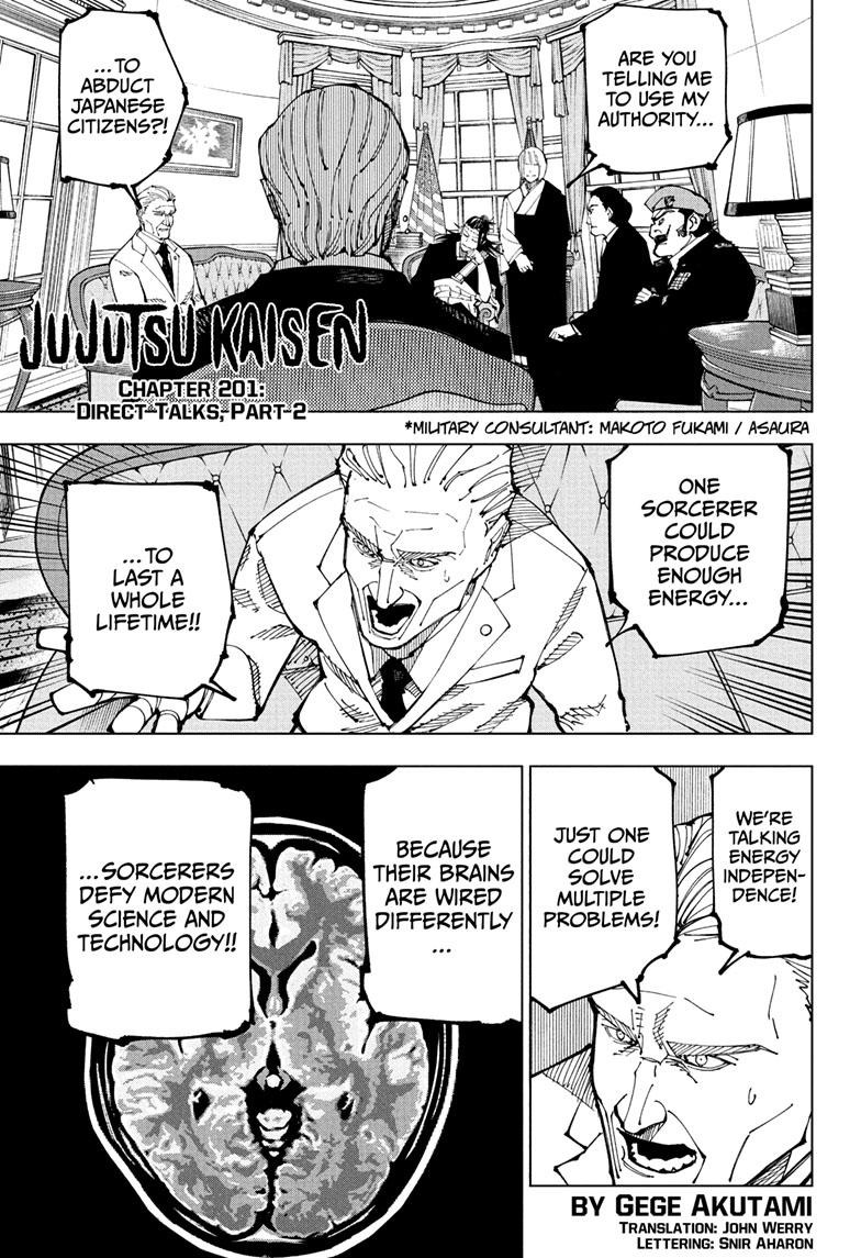 JuJutsu Kaisen Manga Chapter 201