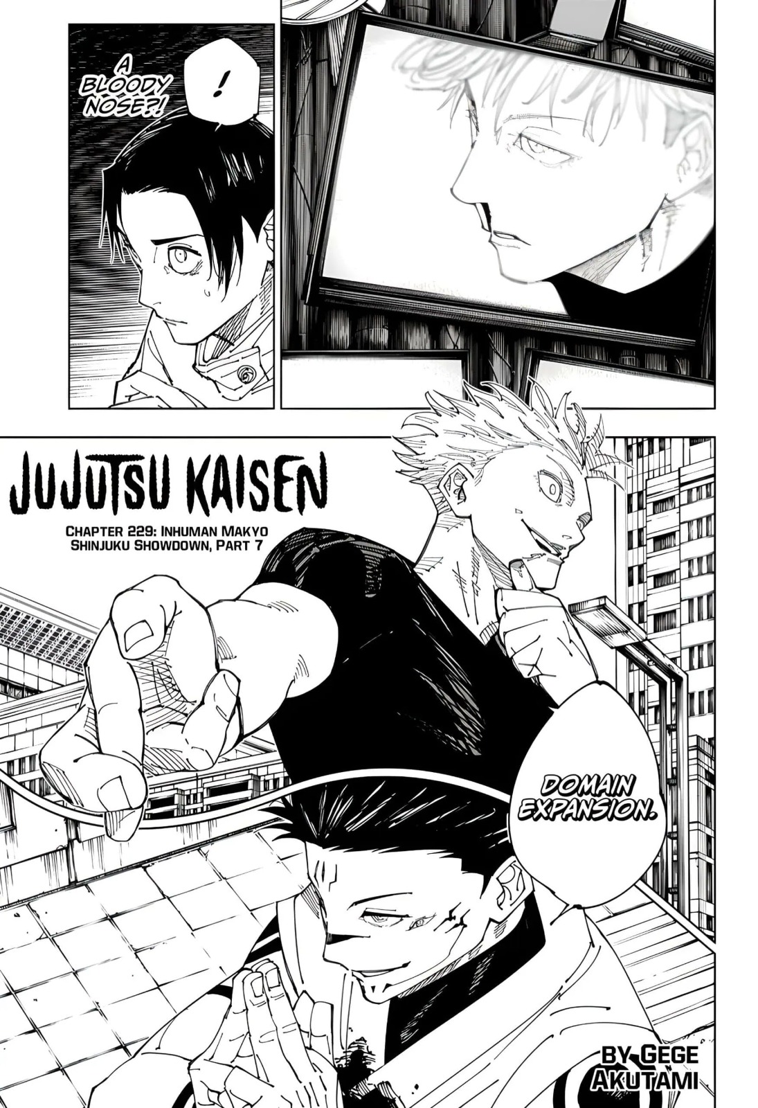 JuJutsu Kaisen Manga Chapter 229