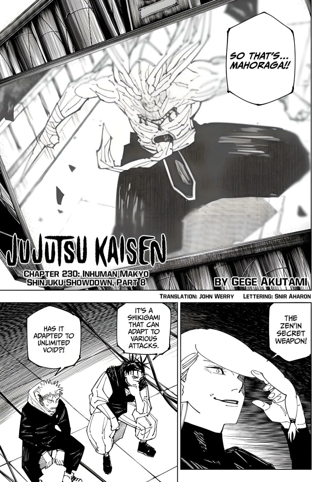 JuJutsu Kaisen Manga Chapter 230