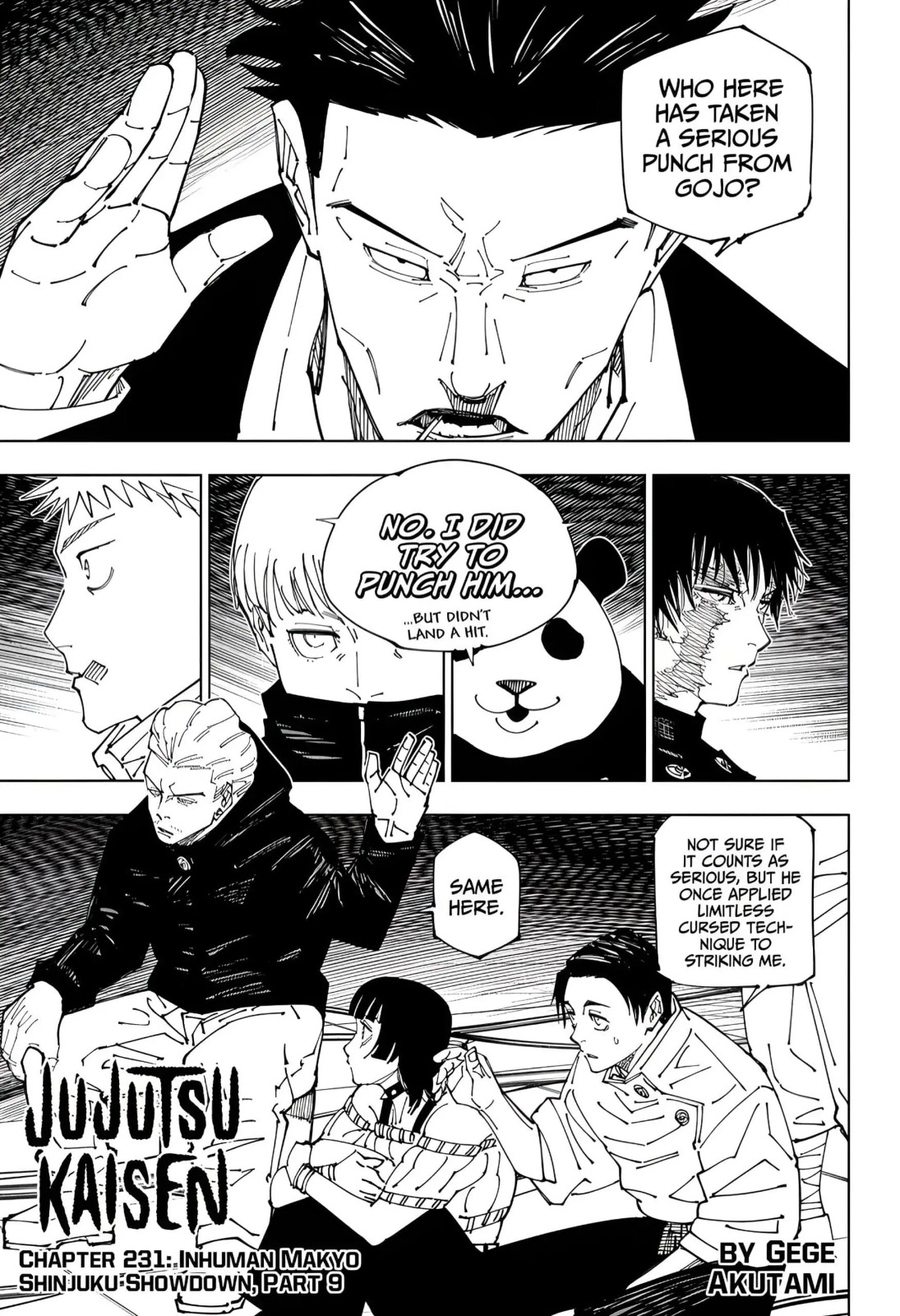 JuJutsu Kaisen Manga Chapter 231