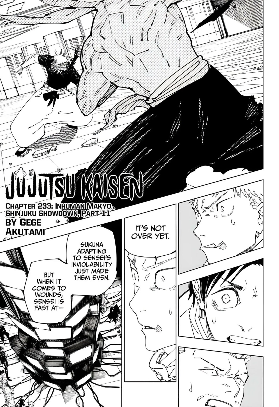 JuJutsu Kaisen Manga Chapter 233