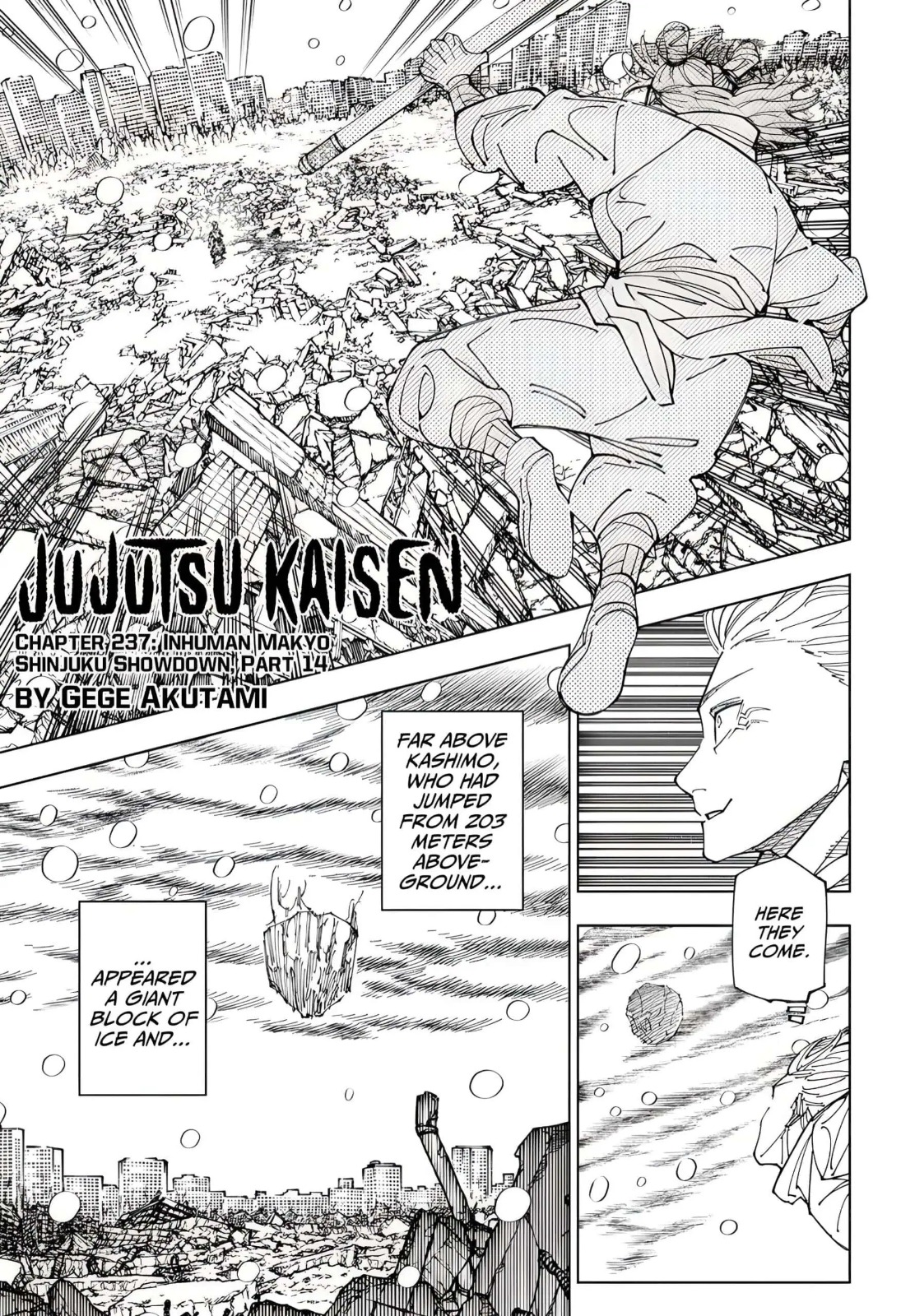 JuJutsu Kaisen Manga Chapter 237