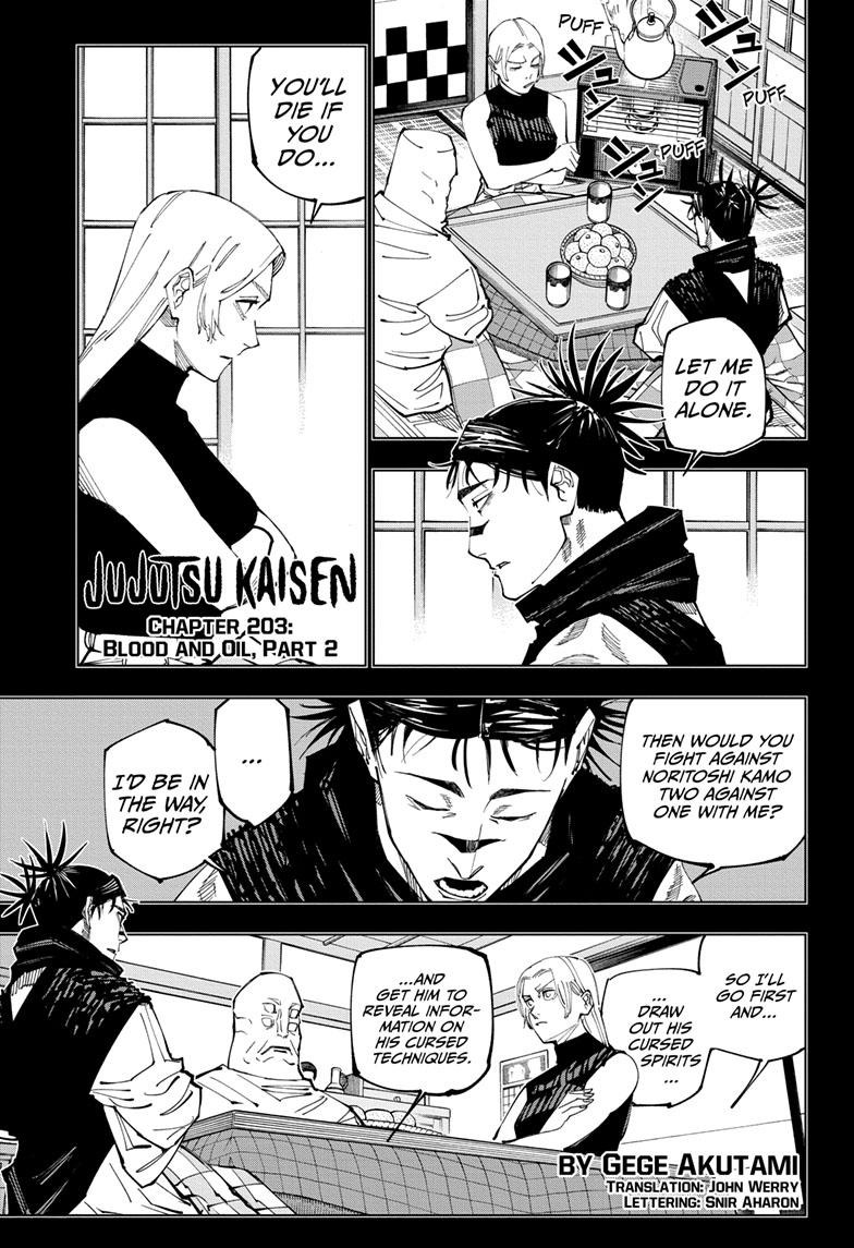 JuJutsu Kaisen Manga Chapter 203