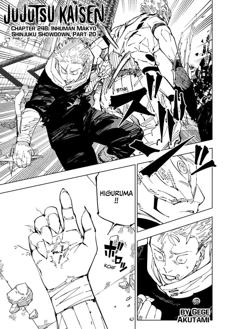 JuJutsu Kaisen Manga Chapter 248