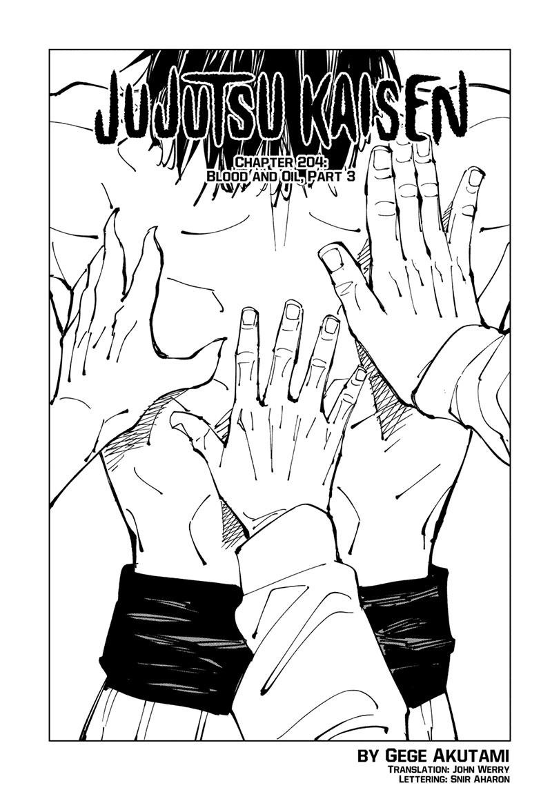 JuJutsu Kaisen Manga Chapter 204