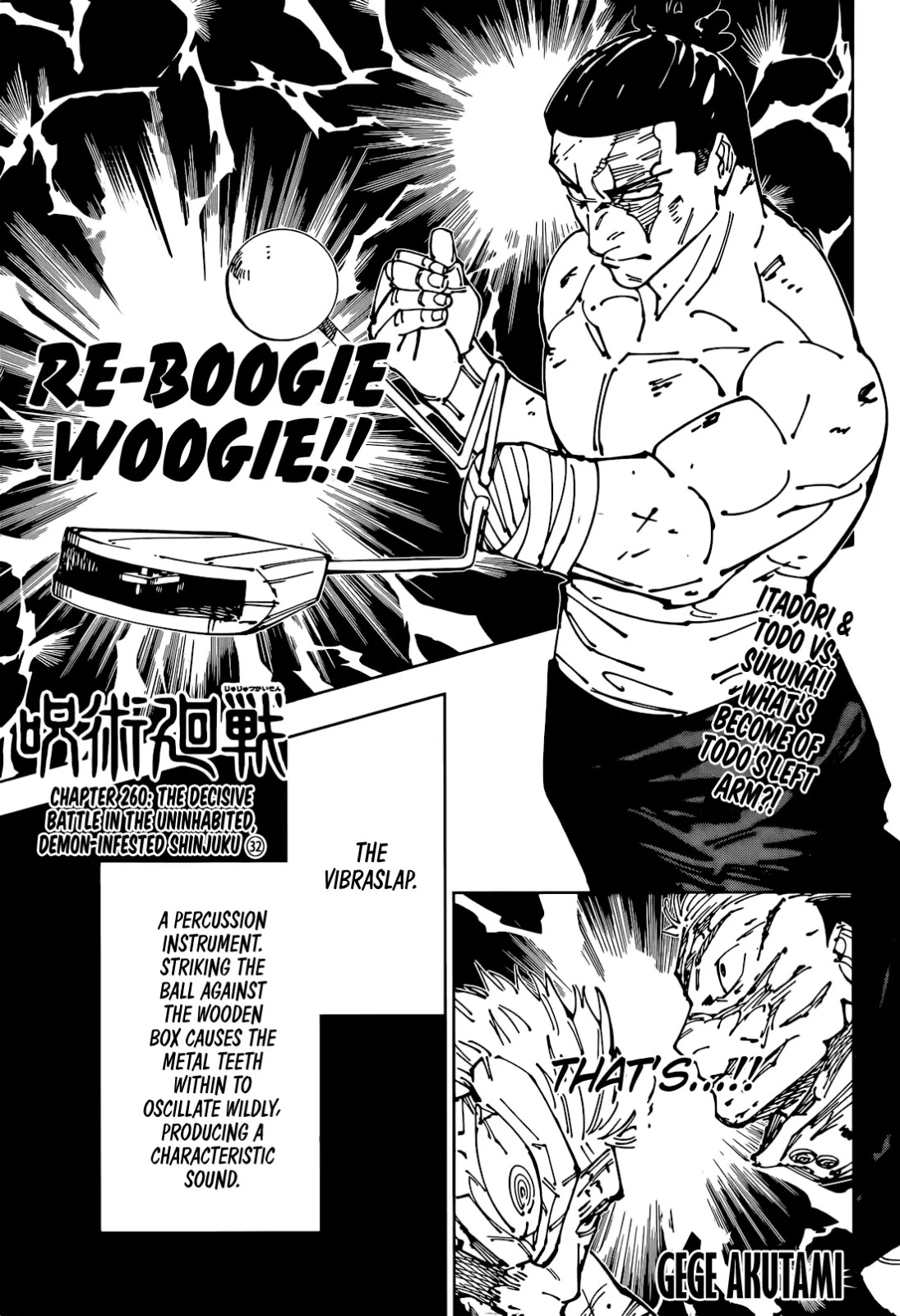 JuJutsu Kaisen Manga Chapter 260