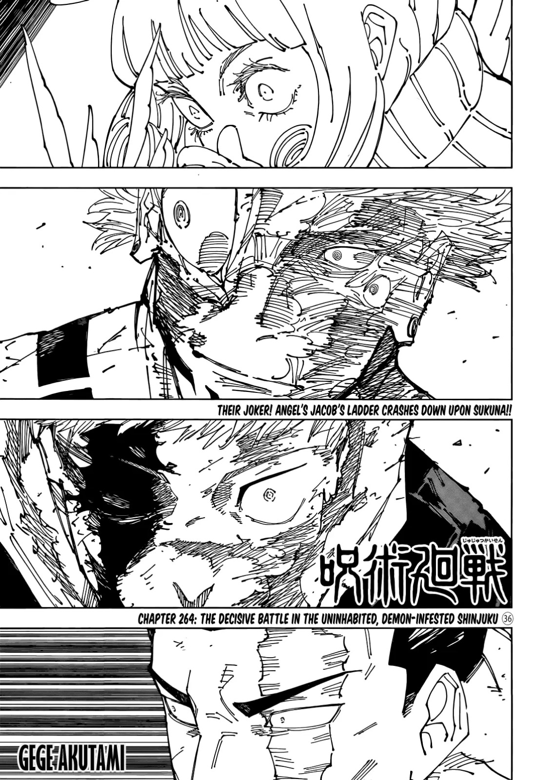 JuJutsu Kaisen Manga Chapter 264