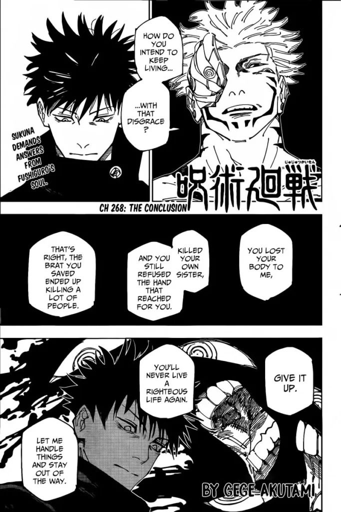JuJutsu Kaisen Manga Chapter 268