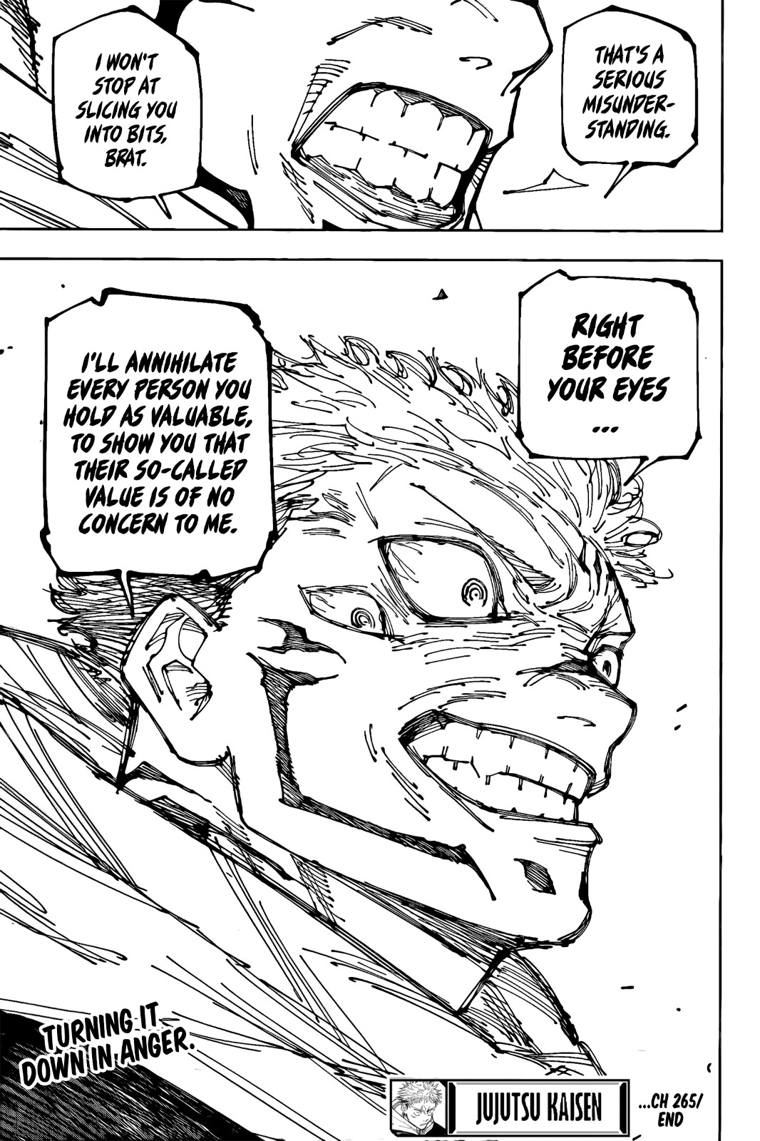 JuJutsu Kaisen Manga Chapter 265