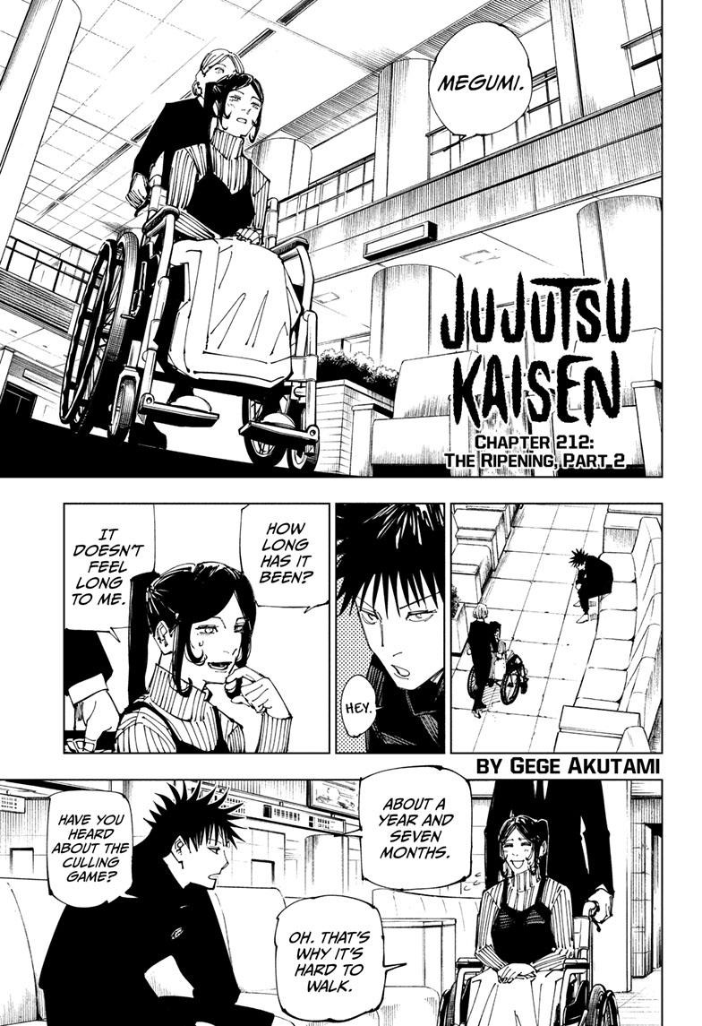 JuJutsu Kaisen Manga Chapter 212