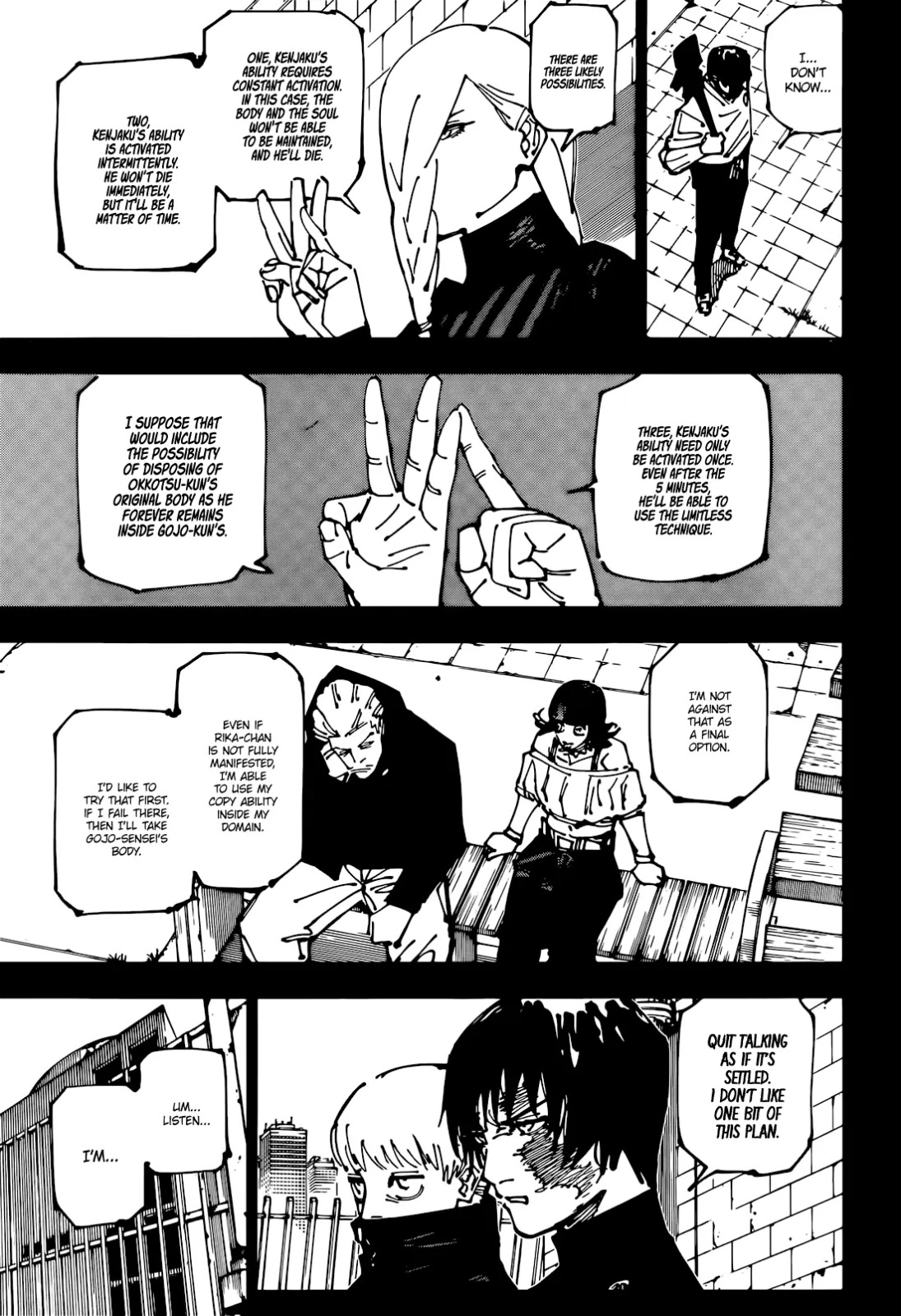 JuJutsu Kaisen Manga Chapter 261